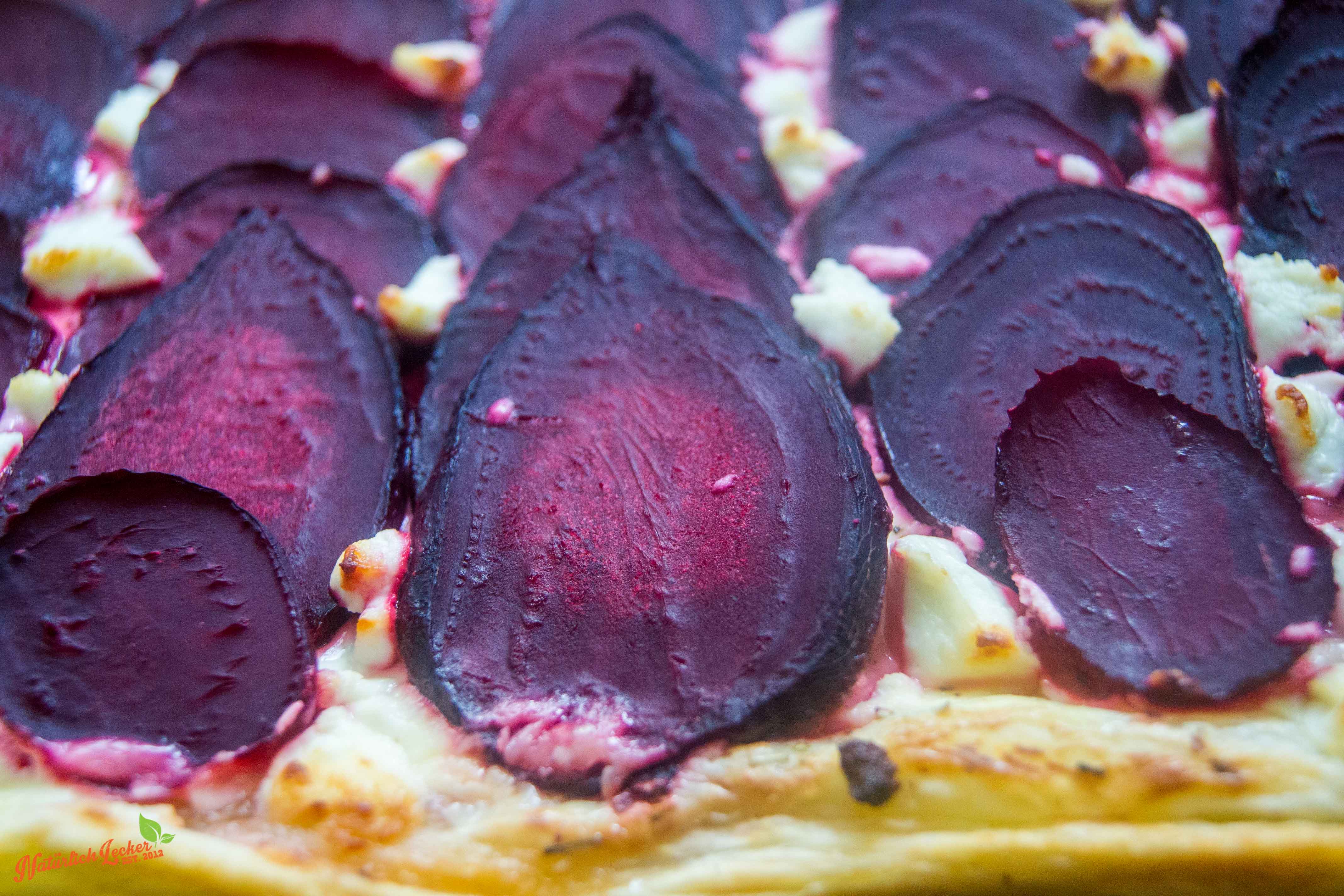 Rote Beete-Ziegenkäse-Tarte - Natürlich Lecker