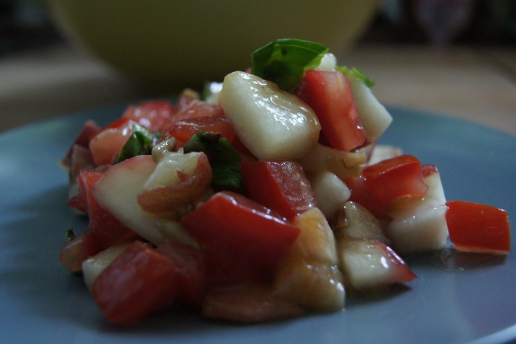 Pfirsich-Tomaten Tatar - Natürlich Lecker