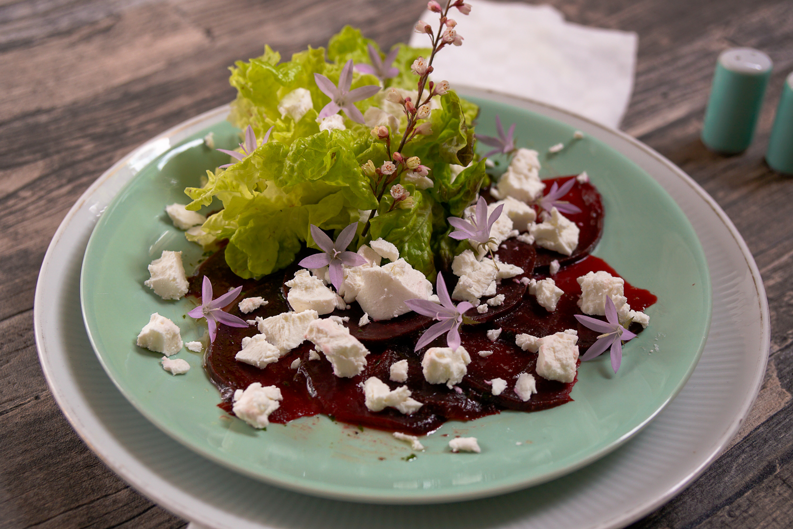 2017-06-25 - Rote Beete Carpaccio mit Ziegenfrischkäse (1 von 1 ...